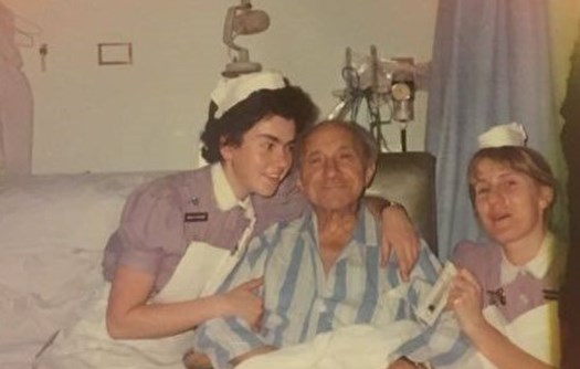 1980s A patient with Staff nurses