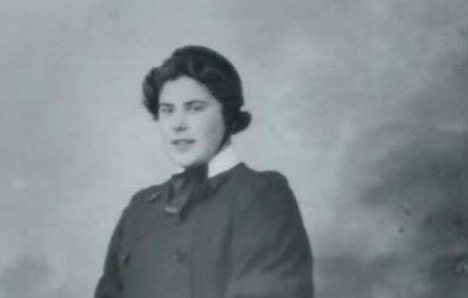 1940s Student Nurse Daphne Elliott in outdoor uniform