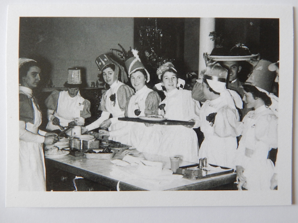 Sister Serves Christmas Lunch Harrison Ward 1939